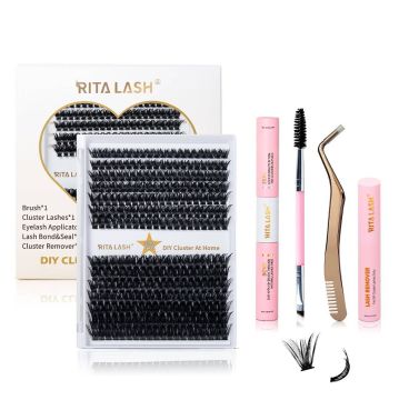 Ritalash 168 PC Bond e sigilla il kit fai -da -te per ciglia per cuscinetti per cuscinetti
