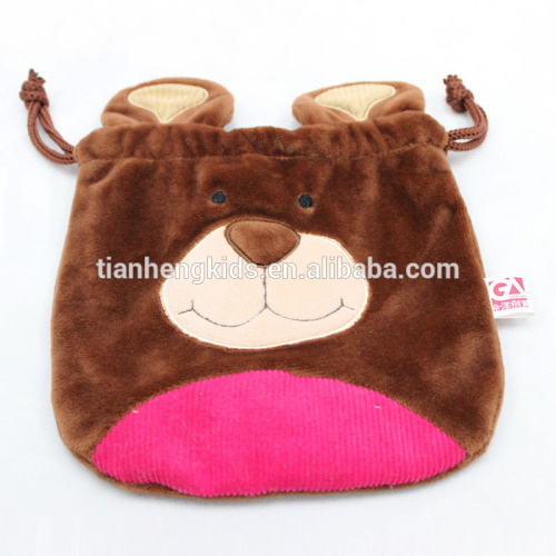 8 inch Bear Drawstring Bag, Flat Family Series For Infant and Child