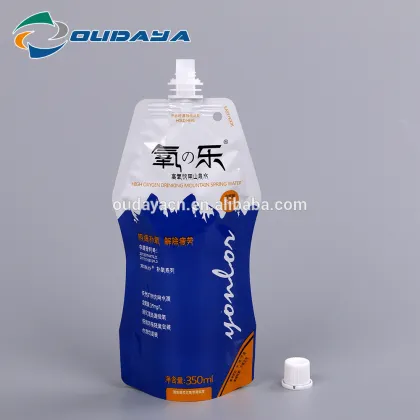 350ML Mountain Spring Water Pouch Bag with spout