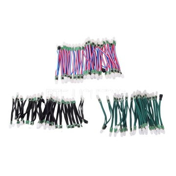 50PCS WS2811 RGB Digital Bullet Pixel String Module LED สำหรับการตกแต่งคริสต์มาส