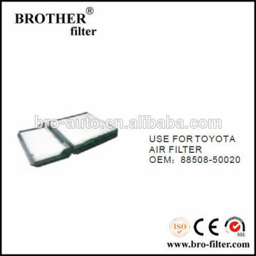 High quality OEM auto air filter 8850850020 for Toyota car active carbon air filter