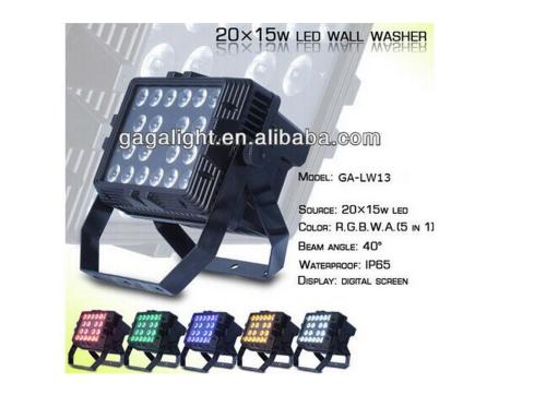 20X15W 5 in 1 RGBWA LED Outdoor Wall Washer