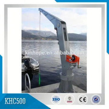Powder Coated Gray Marine Folding Arm Crane