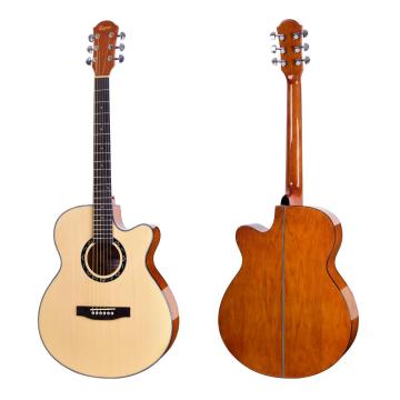 Gitar akustik cutaway tinggi berkilau