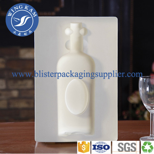 Professional Luxury Flocking Plastic Tray for Wine