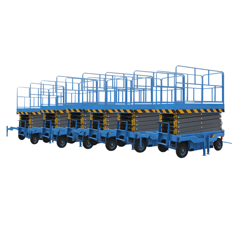 Electric Motor Towable Vertical Lifter Scissor Lift