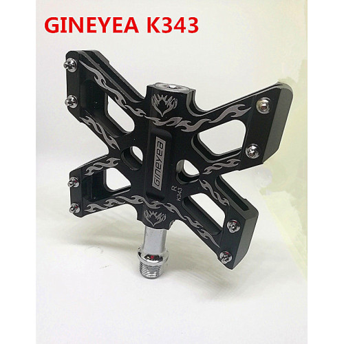 Mountain Bike Pedal with Removable Anti-Skid Nails Urban-Style Painted City Bike Pedals Gineyea K-343