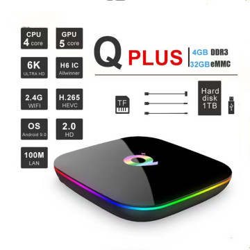 2022 Akıllı IPTV Kutusu: HD akışı için 4GB RAM ve MPEG4 kartlı UGOOS GTC 4K Android TV Kutusu