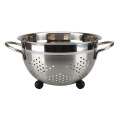 Stainless Steel Deep Colander Fruit Sieve With Feet