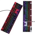 Teclado e mouse de jogos mecânicos RGB com fio