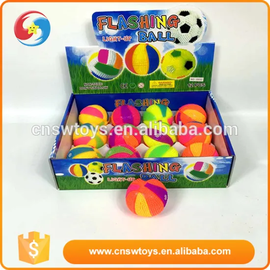 Best selling toy game colourful kids flashing bounce light up ball