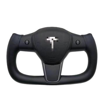 Customizable Heated Yoke Steering Wheel for Model 3 Y X S