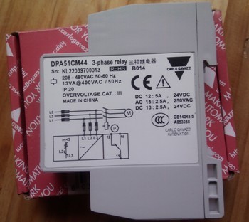 Mechan Timer Solid state relay Monitoring protection relay/3-Phase Sequence and Phase Loss/ CARLO GAVAZZI