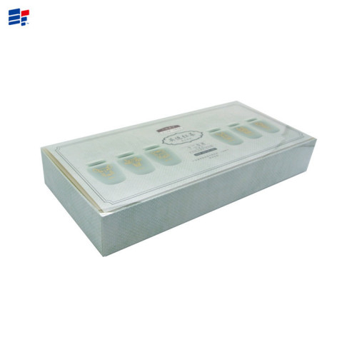 White simple paper gift box for tea