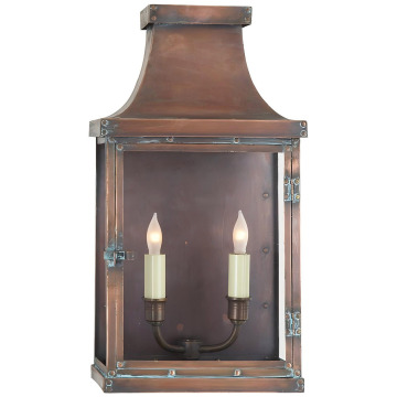 Luxury Modern LED Outdoor Wall Lantern - Waterproof Black and Clear Glass Garden Light