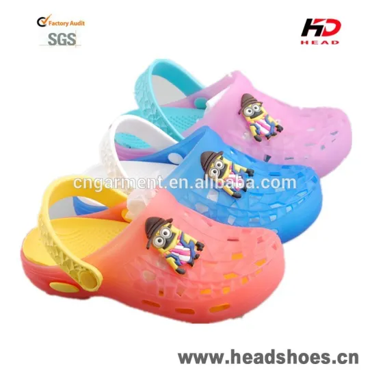 2016 summer kids plastic jelly clogs