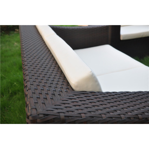 RH style patio furniture wicker sofa set