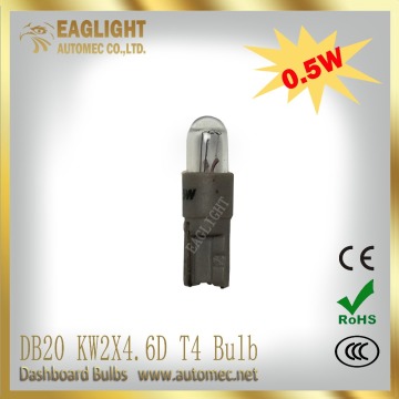 Auto Dashboard Bulb DB20 KW2X4.6D T4 Bulb DC12V 0.5W