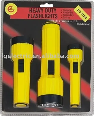 Plastic Flashlight Set