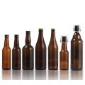 Glass Amber Beer Bottles with Flip Caps