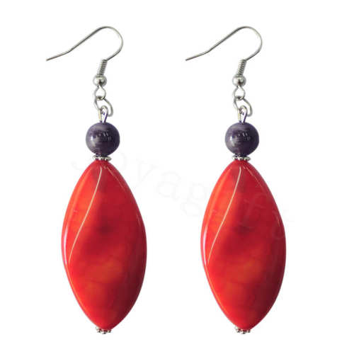 Natural Gemstone Agate Earring