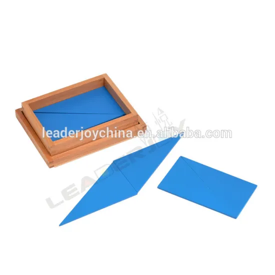 Baby toy for montessori materials constructive blue triangles
