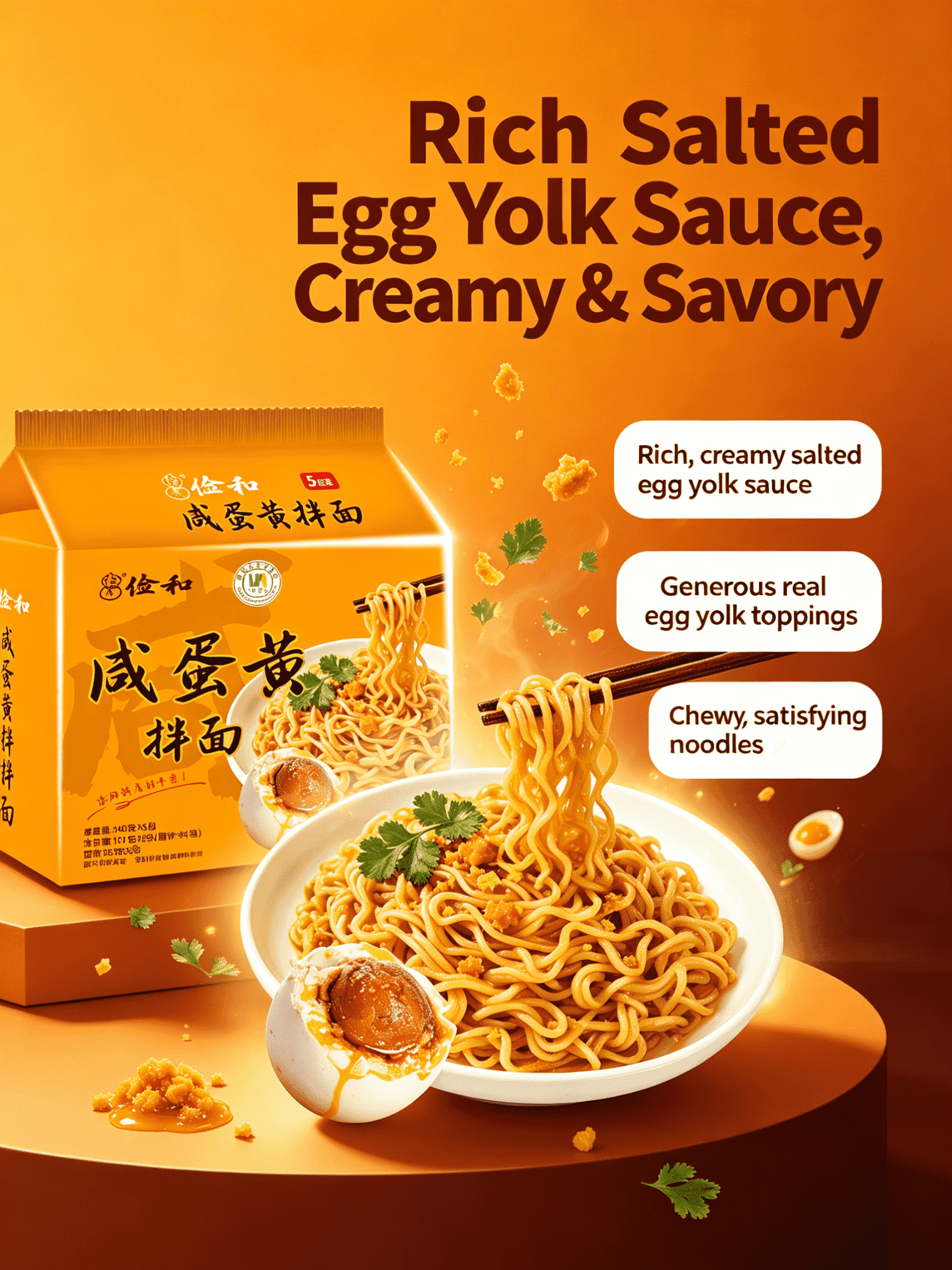 Salted Egg Paste Noodles