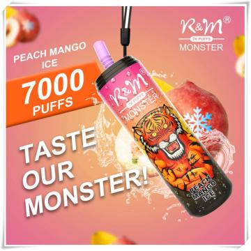 R &amp; M Monster 7000 퍼프 일회용 vape wholsale