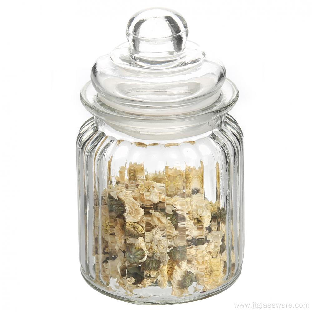 Food Grade Clear Glass Canister