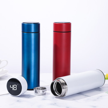 Smart 500ml Vacuum Insulated Flask with LED Temperature Display and Stainless Steel Construction