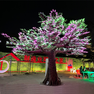 Customised Outdoor IP65 LED Decorative Acrylic Leaf Tree Lights