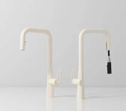 BOLITE Gunmetal Gold Black Kitchen Basin Faucet with Sprayer