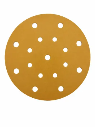 Earth Yellow 17 Hole Sanding Disc for Auto Sanding