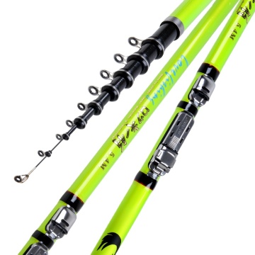 Super Light Saltwater Telescopic Carbon Fiber Fishing Rod for Sea Bass (3.6m-6.3m)