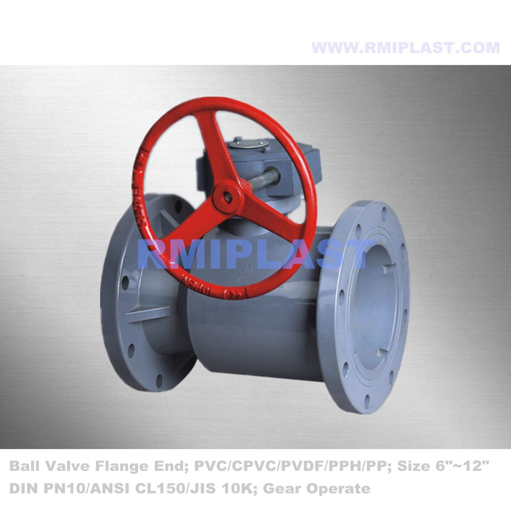 CPVC Ball Valve Flange End Din PN10