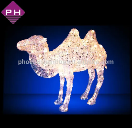 Acrylic led camel light for building decoration