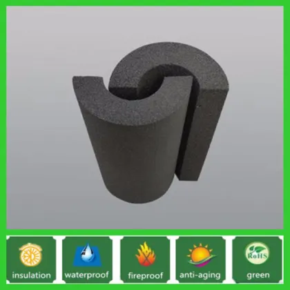 Black Foam Glass insulation tube/insulation foam glass tube
