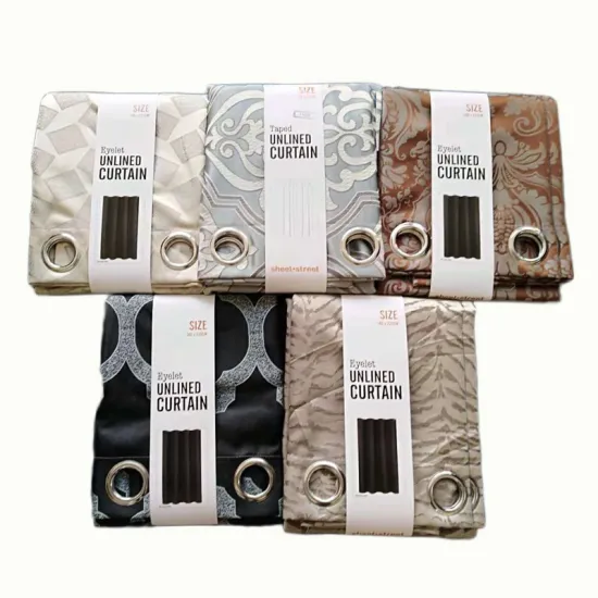 2019 Fashion Trends: Luxury Jacquard Blackout Window Curtains