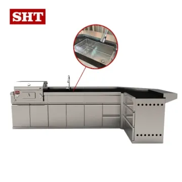 Modern Garden Stainless Steel Charcoal Grill Cabinet for Sale