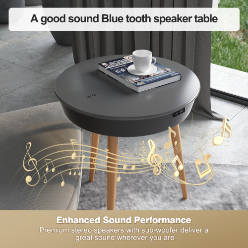 Smart Speaker Living Room Charging Table Living Room Modern Speaker Small Coffee Side Table Factory