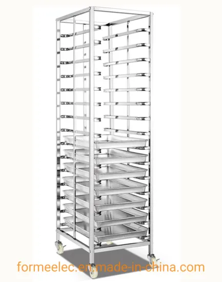 Bakery Equipment Proofer Room Trolley Frame Fermentation Case Trolley 32 Trays Grill Trolley