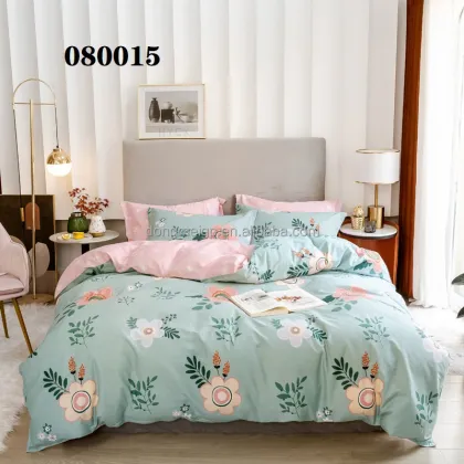 Cotton Home Textile Set - 4 Piece Bed Sheet Set