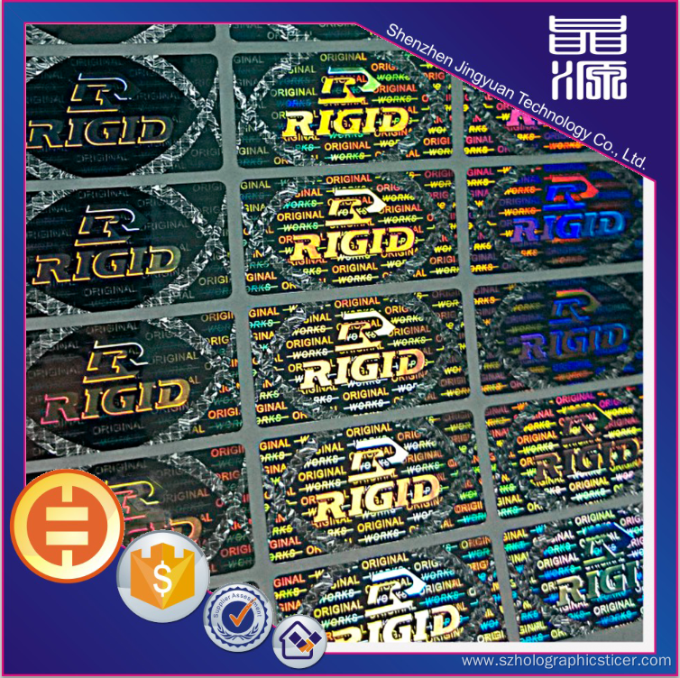 Laser Rectangle 3D Security Label Sticker
