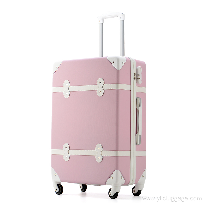 Zipper Retro Roller Large Capacity Luggage for travel