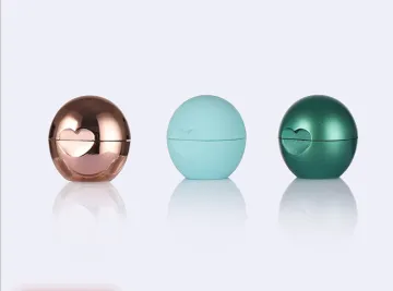 7g lip balm ball jar with heart