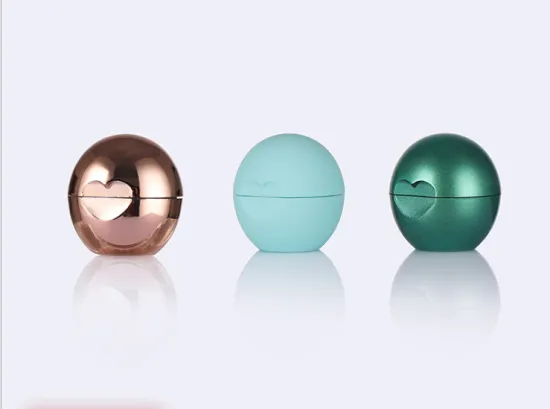 7g lip balm ball jar with heart