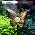 Solar Butterfly Metal Lights Dekoration