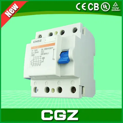 Hot selling high quality electromagnetic leakage protector with 4p