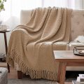 Throw Blanket Knit Chenille Blanket Versatile for Chair