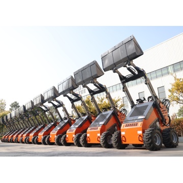 Small Crawler Skid Steer Loader with Backhoe Attachment